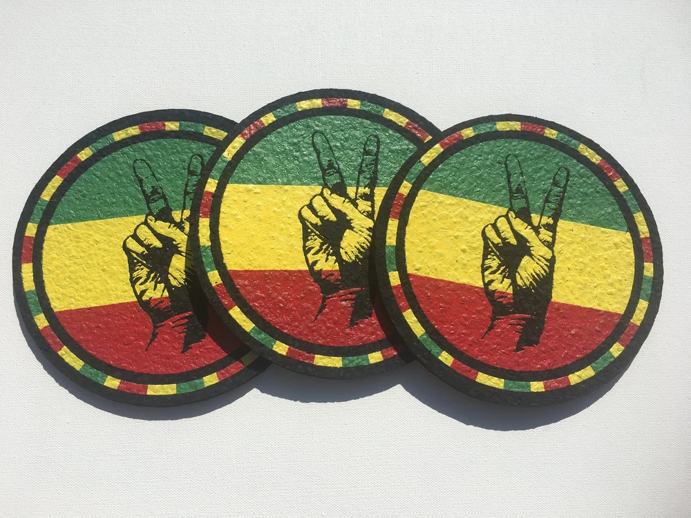 East Coasters Rasta Peace Dab Mat — East Coasters